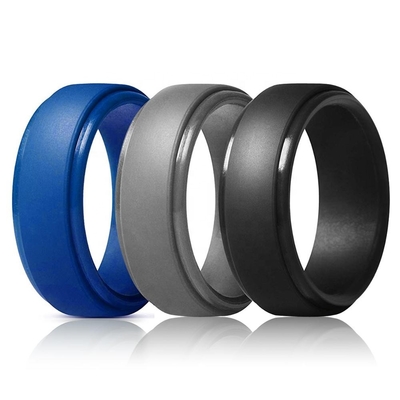 Silikon-Hochzeits-Verpflichtung Ring Finger Ring For Men und Frauen-kundenspezifisches Logo