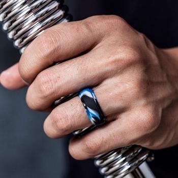 Silikon-Hochzeits-Verpflichtung Ring Finger Ring For Men und Frauen-kundenspezifisches Logo