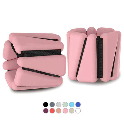 Justierbarer tragbarer Handgelenk-Knöchel belastet Yoga Barre Pilates Cardio Aerobics 2 Sätze 2lb 4lb